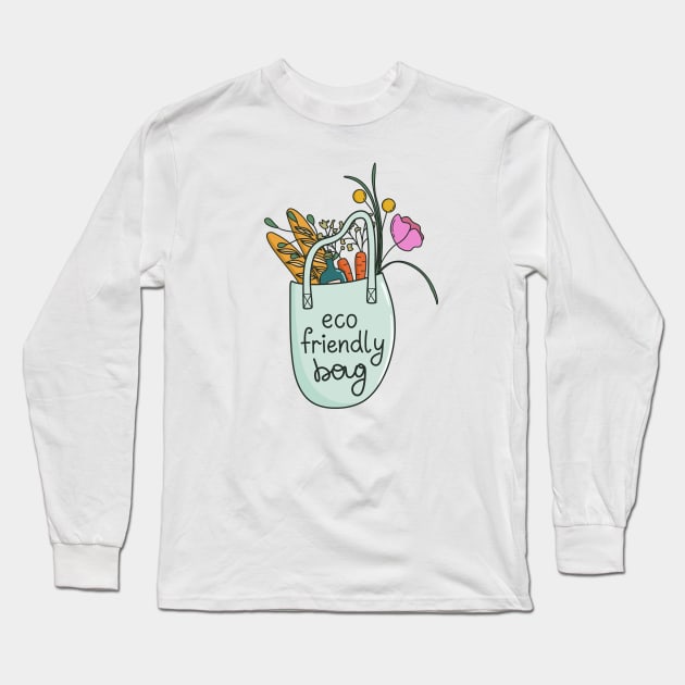 Eco friendly bag with purchases Long Sleeve T-Shirt by DanielK